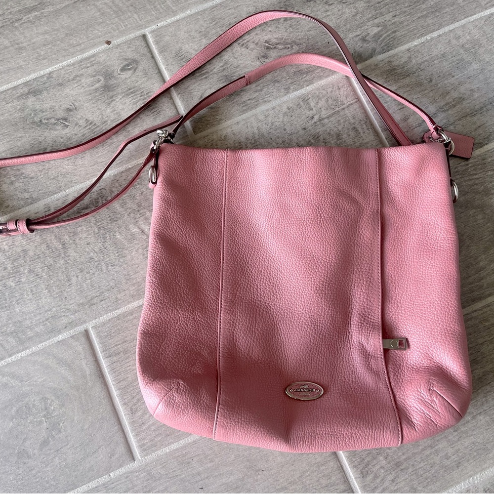 Coach pink leather purse